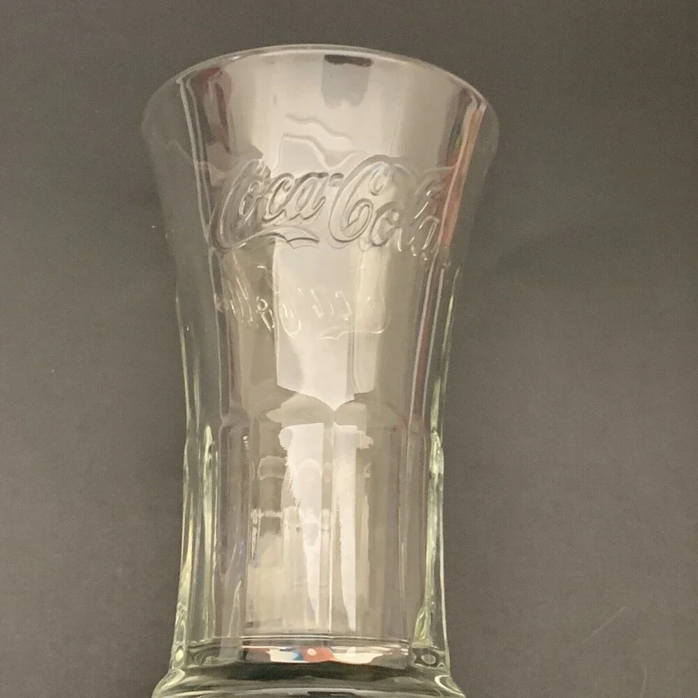 Libbey Coca Cola Clear Glass Flared Heavy 6‎ 1/4